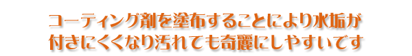 メッキモール水垢除去コーティング